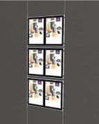 Colored LED Light Poster Pockets