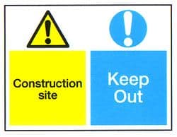 Construction Site Keep Out Sign