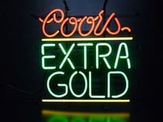 Coor's Extra Gold Neon Sign
