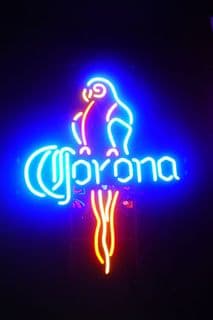 Corona Parot Neon Sign