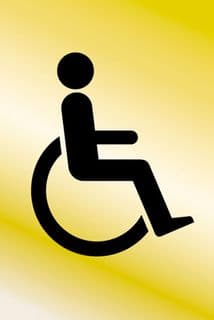 Disabled Toilet Wall & Door Sign