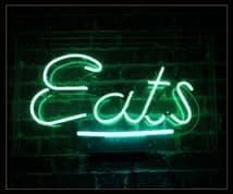 Eats Neon Sign
