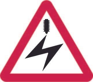 Electrified Overhead Cable Ahead