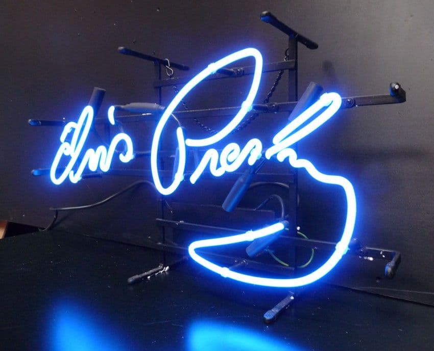 Elvis Signature Neon Sign