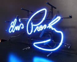 Elvis Signature Neon Sign