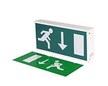 Emergency Fire Exit Illuminated Sign