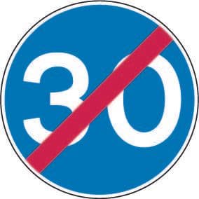 End Of Minimum Speed Limit