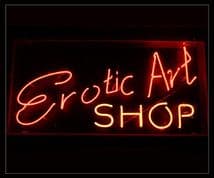 Erotic Art Shop Neon Sign