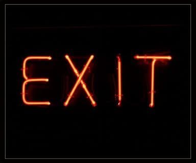 Exit Neon Sign 1
