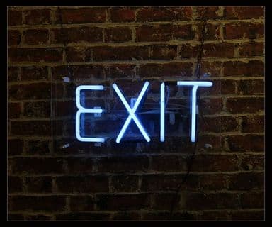 Exit Neon Sign