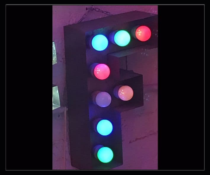 F Bulb Sign