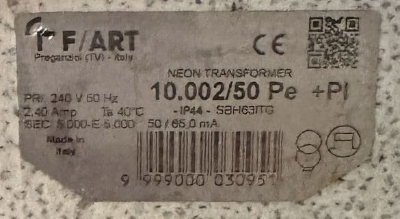 Fart Neon Transformer - 10002/50 P. e.
