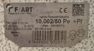 Fart Neon Transformer - 10002/50 P. e.