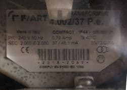 Fart Neon Transformer - 4002/37 P. e.