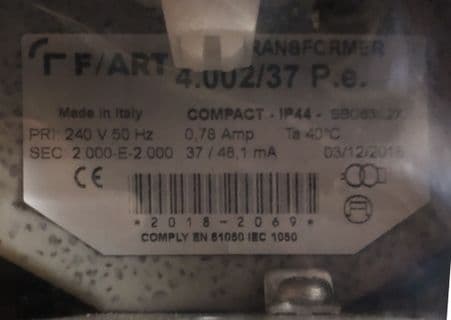 Fart Neon Transformer - 4002/37 P. e.