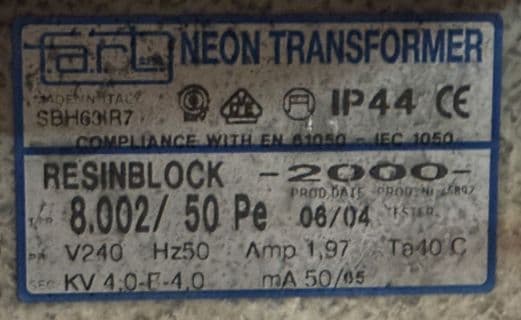 Fart Neon Transformer - 8002/50 P. e.