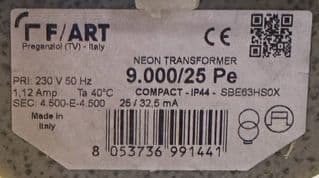 Fart Neon Transformer - 9002/25 P. e.