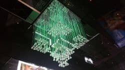 Fibre Optic chandelier - LUD SQUARE