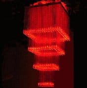 Fibre Optic chandelier - Rare Square