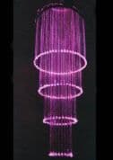 Fibre Optic chandelier - WAVE CIRCLE