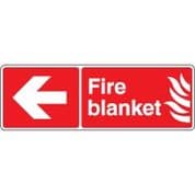 Fire Safety Sign - Fire Blanket Arrow 050