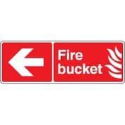 Fire Safety Sign - Fire Bucket Arrow 052