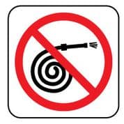 Fire Safety Sign - Fire Do Not Use Hose 023