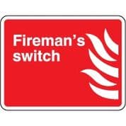 Fire safety sign - Fire Fireman's Switch 084