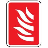 Fire safety sign - Fire Flames 008
