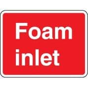 Fire safety sign - Fire Foam Inlet Text 087