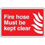 Fire safety sign - Fire Hose Must Be 065