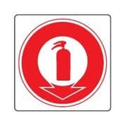 Fire safety sign - Fire Know Extinguishers 123