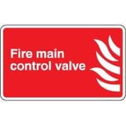 Fire safety sign - Fire Main Control
