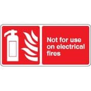 Fire safety sign - Fire Not For Use On
