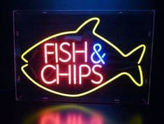 Fish and Chips Neon Sign