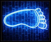 FOOT PRINT Neon Sign