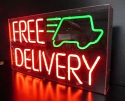 Free Delivery Neon Sign