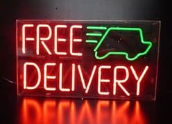 Free Delivery Neon Sign