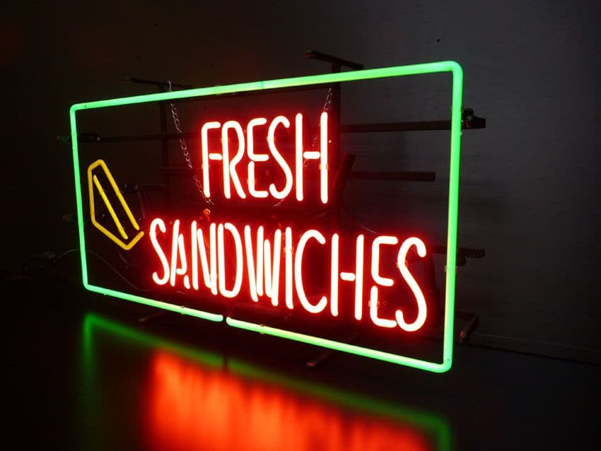 Fresh Sandwiches Neon Sign