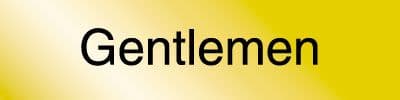 Gentlemen Wall & Door Sign