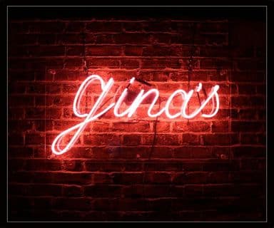 GINAS Neon Sign