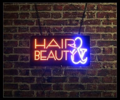 Hair & Beauty LED Sign