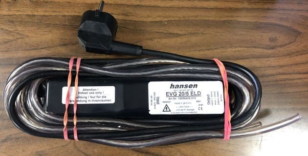 Hansen EVG 20/5 ELD Electronic Neon Convertor Black colour