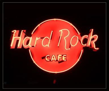 Hard Rock Cafe Neon Sign