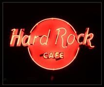 Hard Rock Cafe Neon Sign