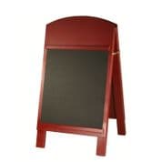 Hardwood A-Board with Chalkboard