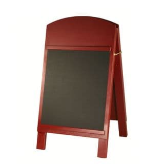 Hardwood A-Board with Chalkboard