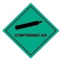 Hazard safety sign - Compressed Air 001
