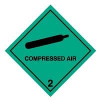 Hazard safety sign - Compressed Air 003