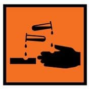 Hazard safety sign - Corrosive 004